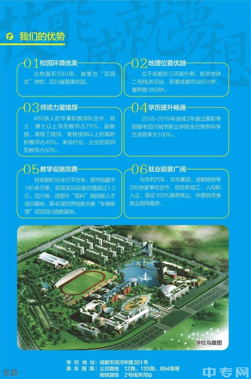 2020年四川城市技師學(xué)院招生簡章——優(yōu)勢