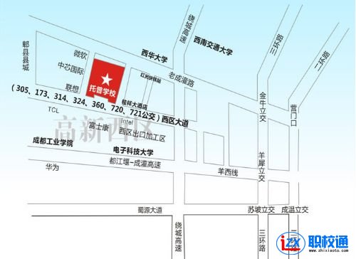 四川托普計算機(jī)職業(yè)學(xué)校地址及乘車路線